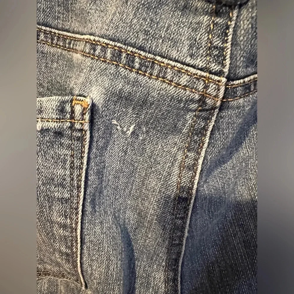 Style & Co Denim ankle jeans with frayed ankles and braced belt loops sz 18.